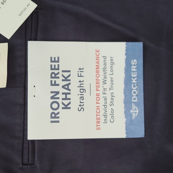 Dockers Iron Free Straight navy khakis - Picture 2 of 4